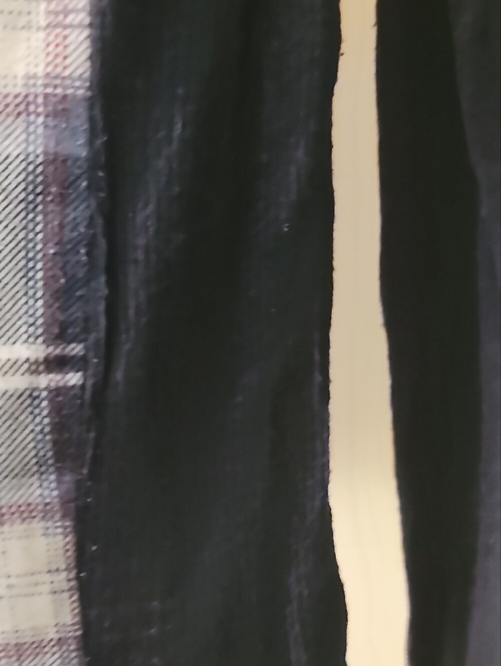 Polly & Esther Navy, White and Light Blue Plaid Button-Up Shirt - Picture 7 of 7